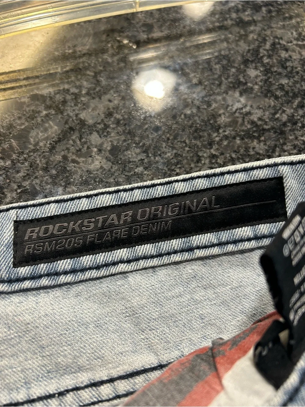 Skinny Light Blue Wash Jeans with Rhinestone Side Detail